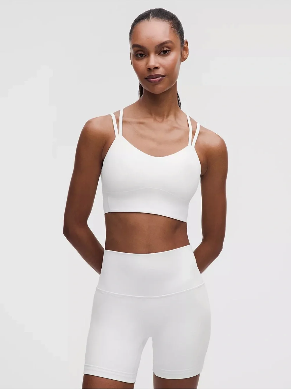 Lululemon Longline Like a Cloud Ribbed Sports Bra